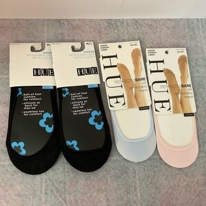 HUE Set of 4 Shoe Liners M/L